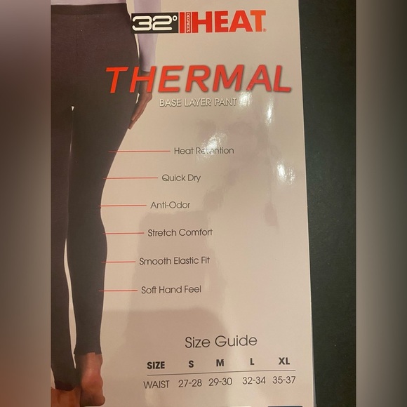 32 Degree Heat 2 Pack Thermal Base Later Pant Size Medium - Picture 4 of 5
